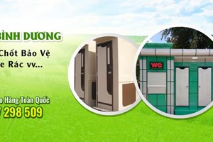 banner nha ve sinh di dong