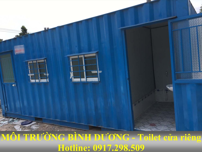 Container văn phòng Có toilet cửa riêng 