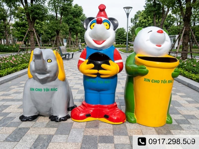 Thùng Rác Chuột Mickey Composite