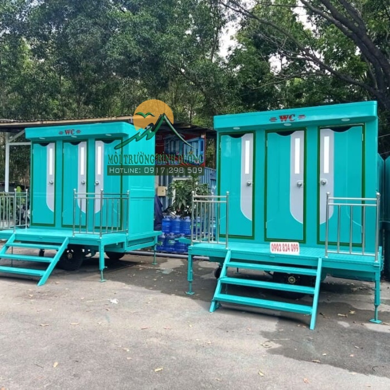 bán nhà vệ sinh composite công cộng có xe kéo 