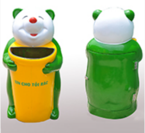 Thùng rác hình con thú - Gấu Misa