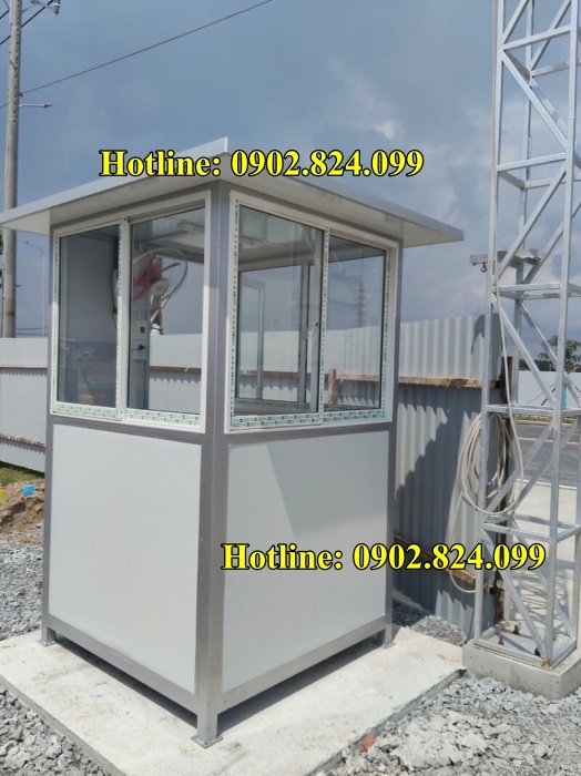 bốt bảo vệ nhôm kính 