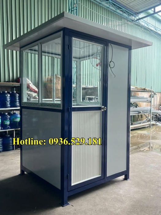 cabin bảo vệ nhôm kính 