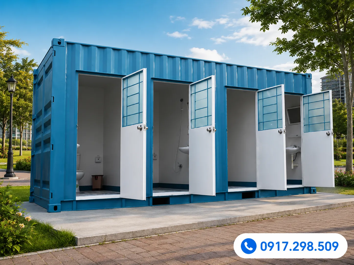 container vệ sinh 20 feet
