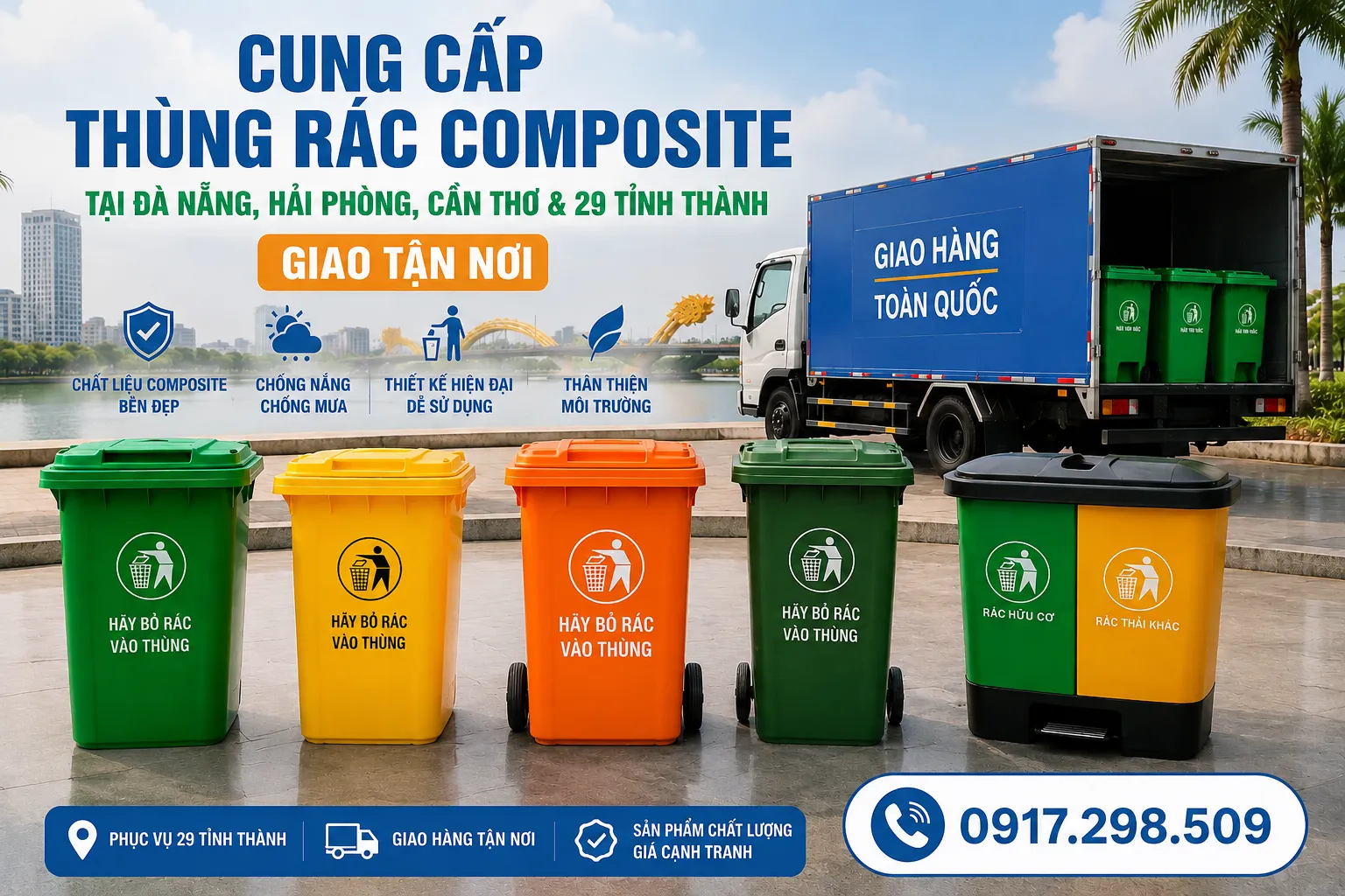 Cung cấp thùng rác tại Đà Nẵng 