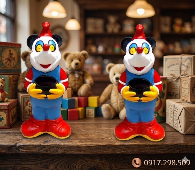 giá thùng rác chuột Mickey