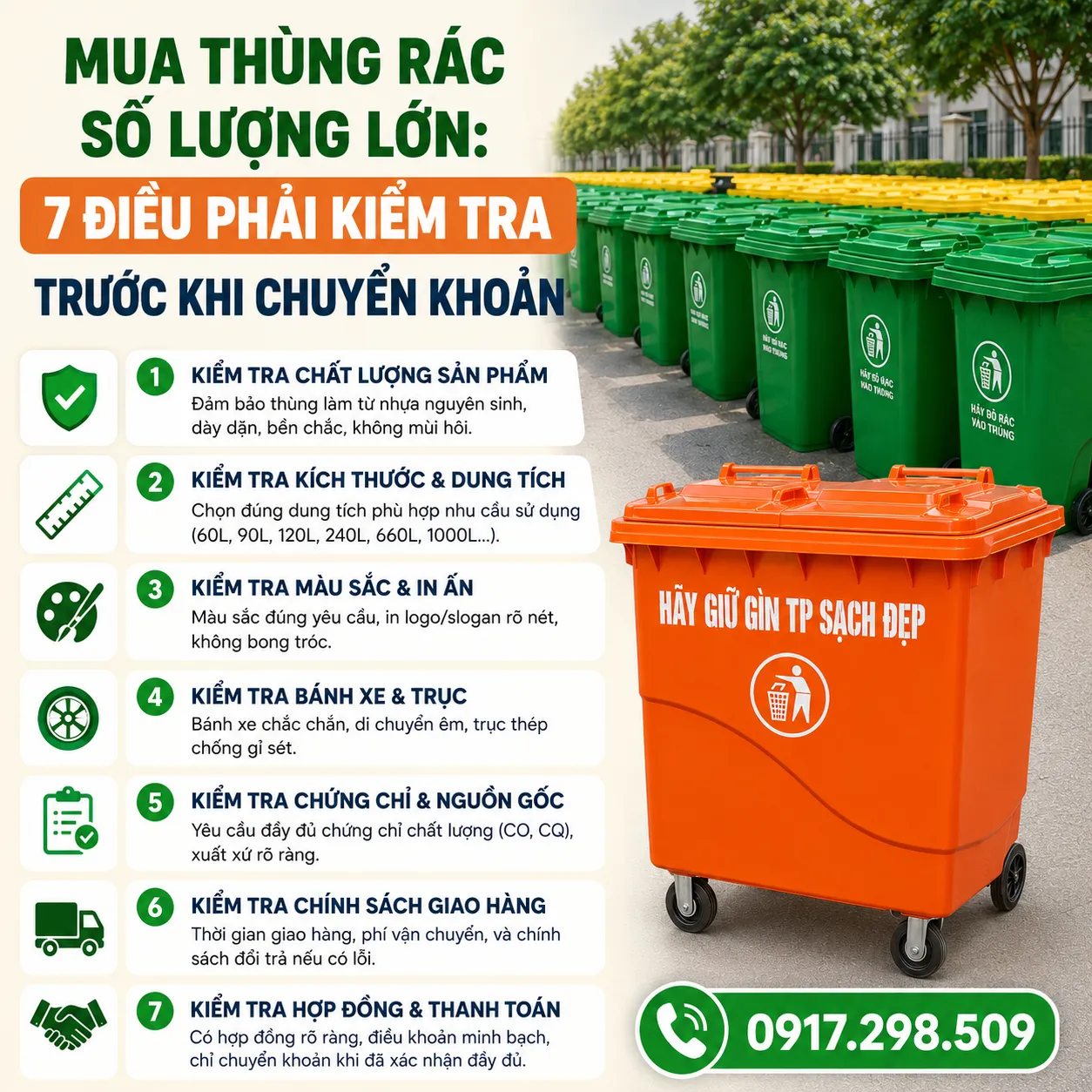mua sỉ thùng rác composite 