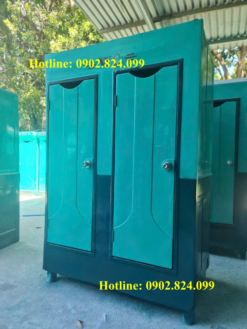 nhà vệ sinh di động 2 buồng 