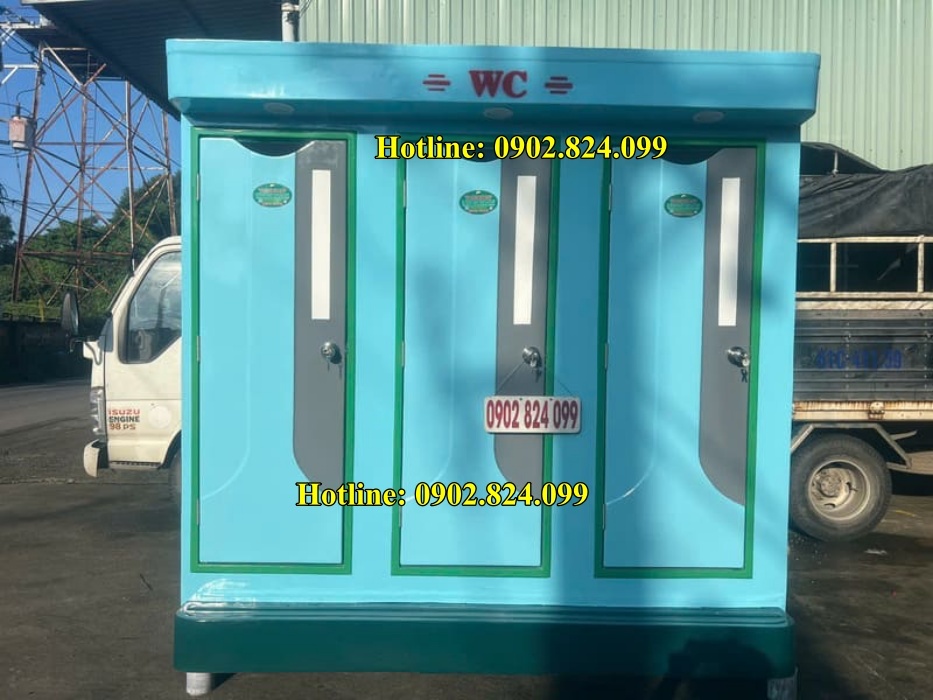 nhà vệ sinh di động 3 buồng 