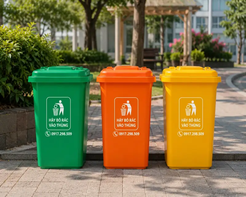 thùng đựng rác 60 lít giá rẻ