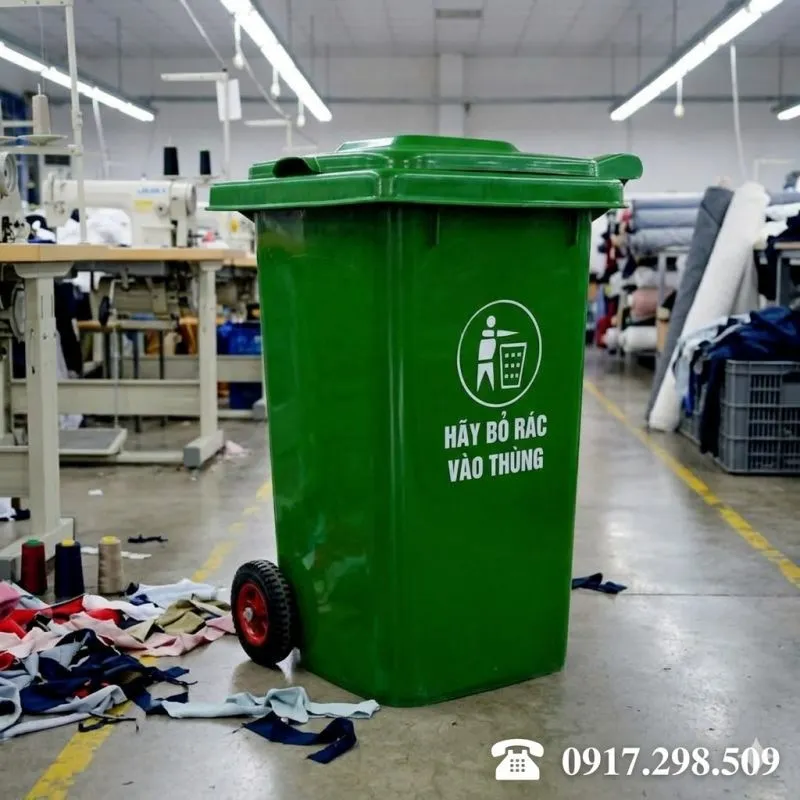 Thùng rác 240 lít hdpe 