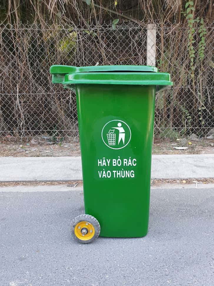 thùng rác 120 lít composite 