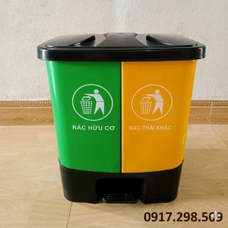 Thùng rác 2 ngăn 40 lít