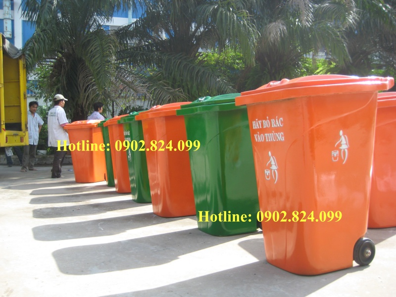 thùng rác 240 lít composite giá rẻ chất lượng cao 