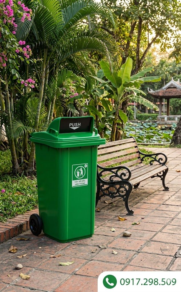 thùng rác 240 lít giá rẻ 