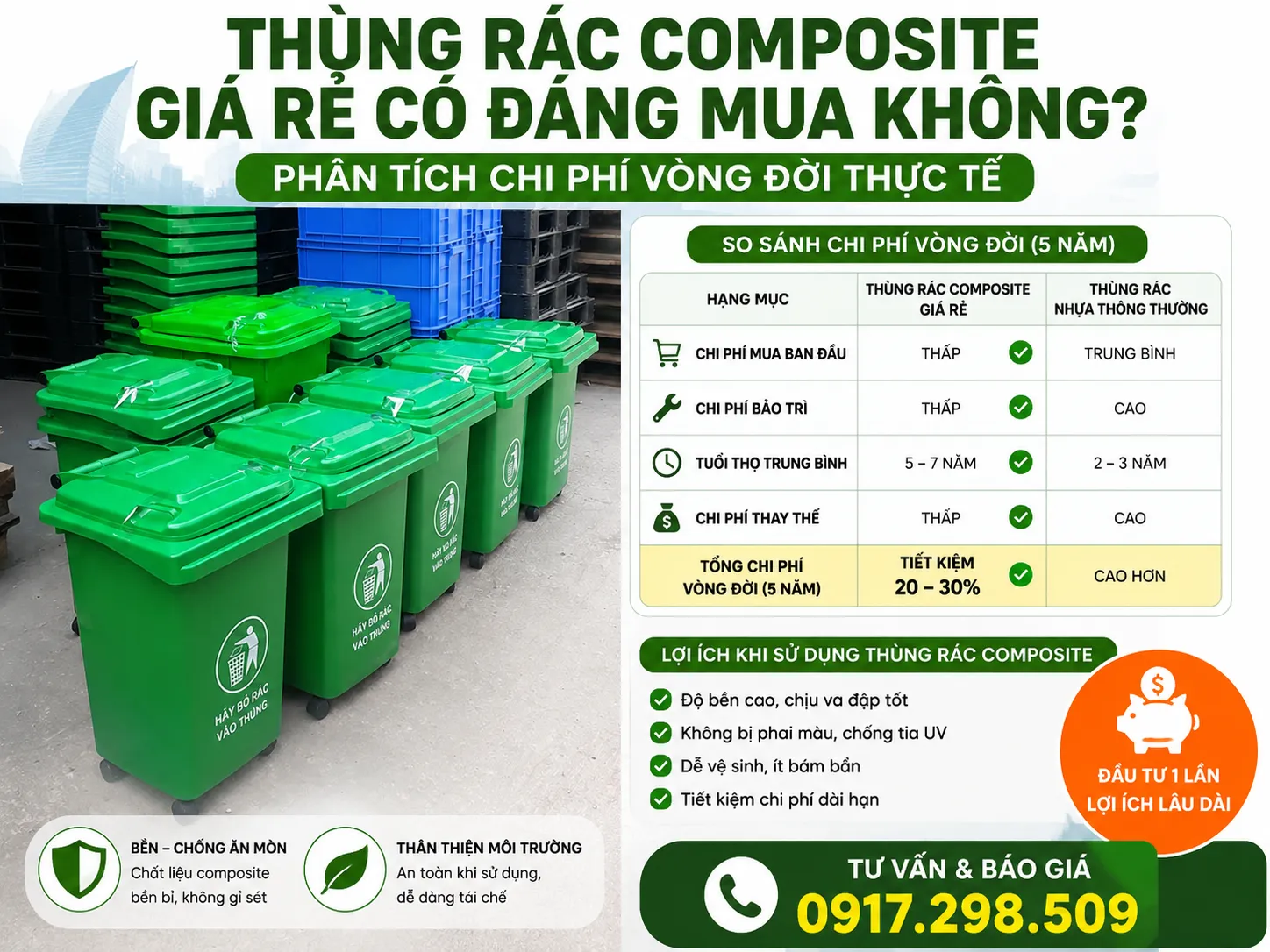 mua thùng rác HCM