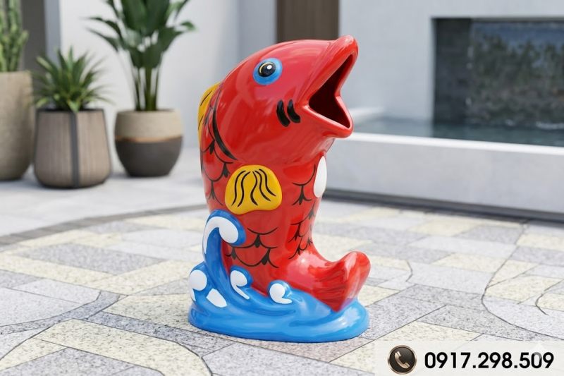 Thùng rac cá chép 