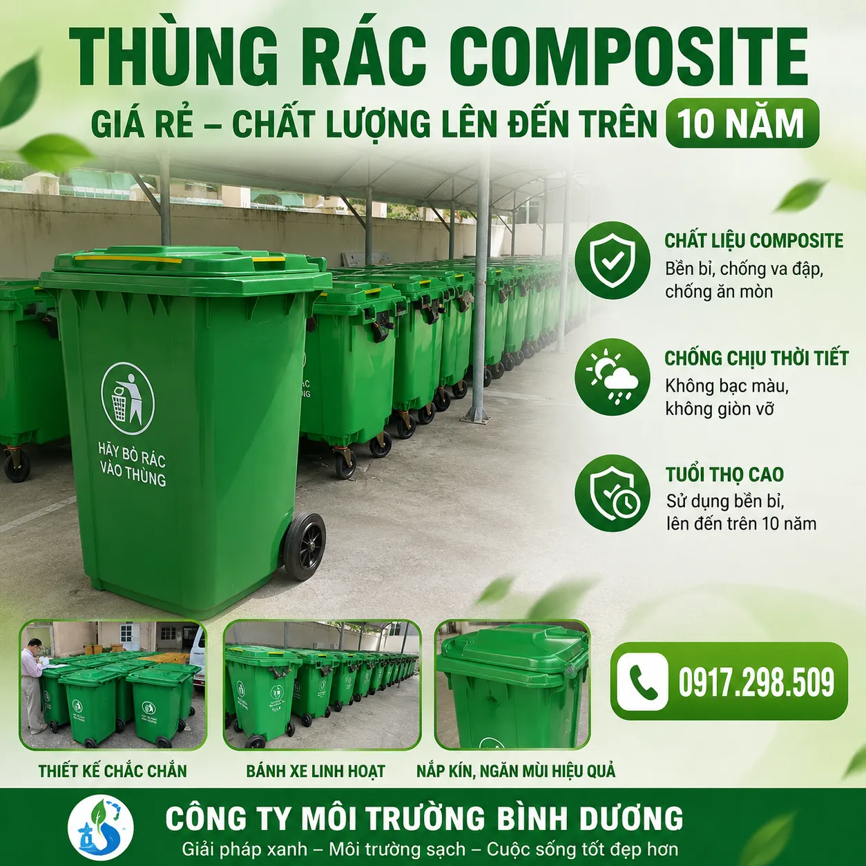 thùng rác nhựa Bình Dương