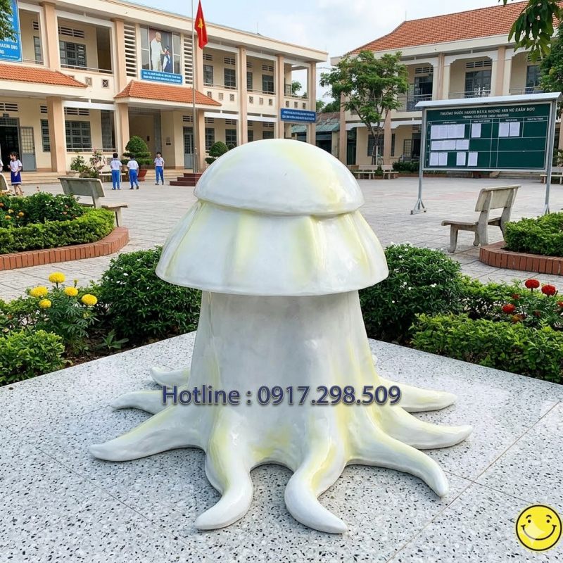 thùng rác hình con bạch tuộc