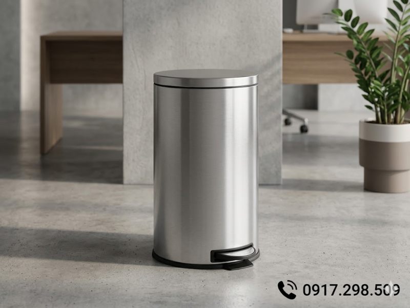 Thùng rác Inox 12 lít 