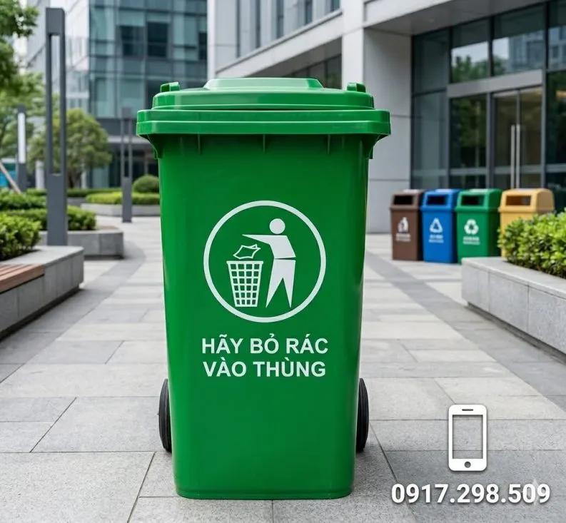  thùng rác có bánh xe 120l