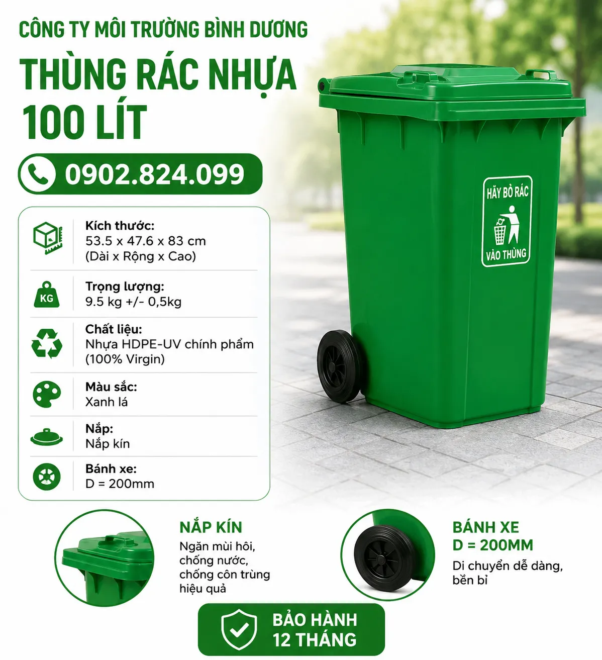thùng rác nhựa loại nào tốt