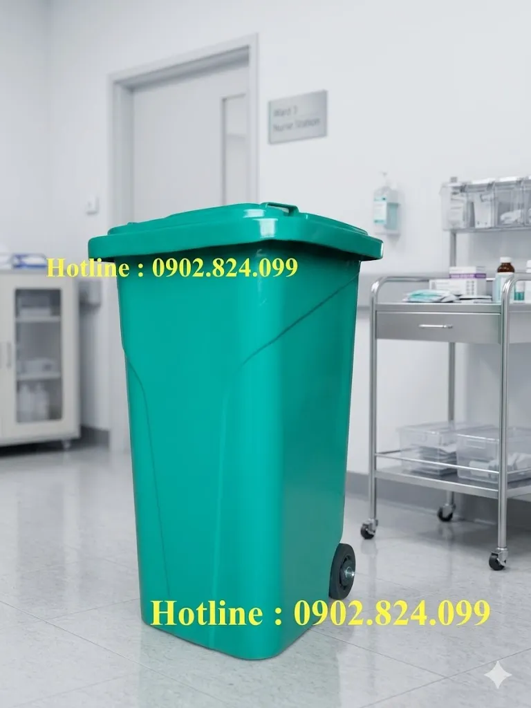 thùng rác y tế 120L