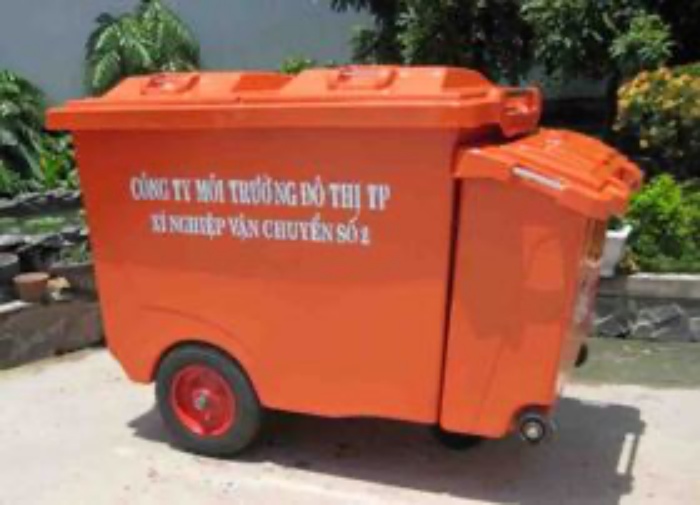 xe thu gom rác 800 lít 