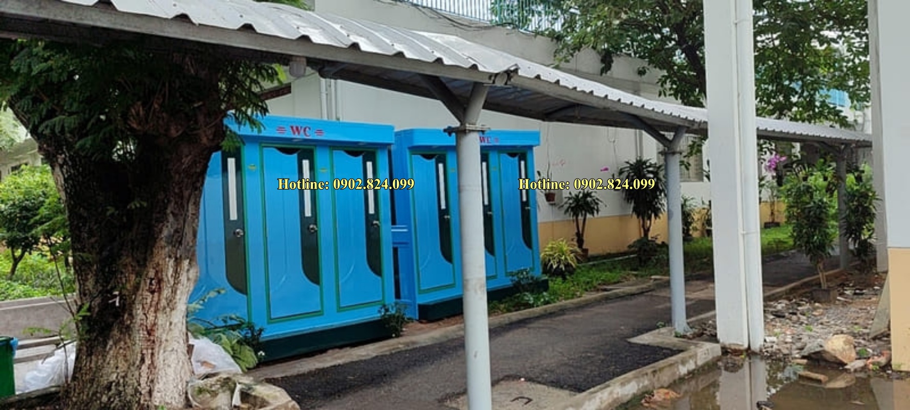 NHÀ VỆ SINH 3 BUỒNG - lắp đặt cho Bệnh viện