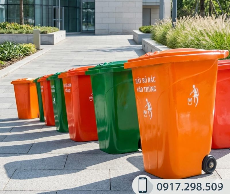 Thùng Rác 240 Lít Composite: Giải Pháp Tối Ưu Cho Mọi Không Gian - Bền Bỉ, Chống Cháy, Giá Tốt