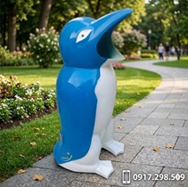 Thùng Rác Chim Cánh Cụt Composite Siêu Bền | Môi Trường Bình Dương