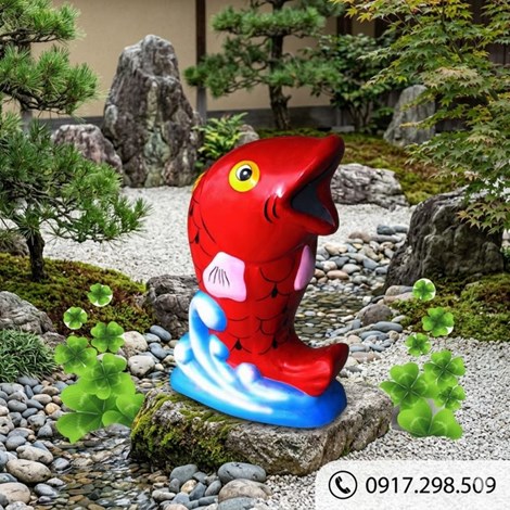 Thùng Rác Cá Chép Composite Siêu Bền | Môi Trường Bình Dương