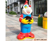 Thùng Rác Chuột Mickey Composite | Ngộ Nghĩnh, Bền Bỉ, Giá Sỉ