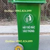 Thùng Rác Composite 120L Có Bánh Xe - Siêu Bền, Giá Gốc Tại Xưởng Môi Trường Bình Dương