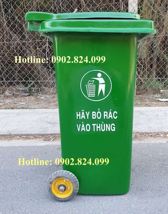 Thùng Rác Composite 240L Nắp Kín, Bánh Xe - Lựa Chọn Số 1 Cho Đô Thị & Khu Công Nghiệp