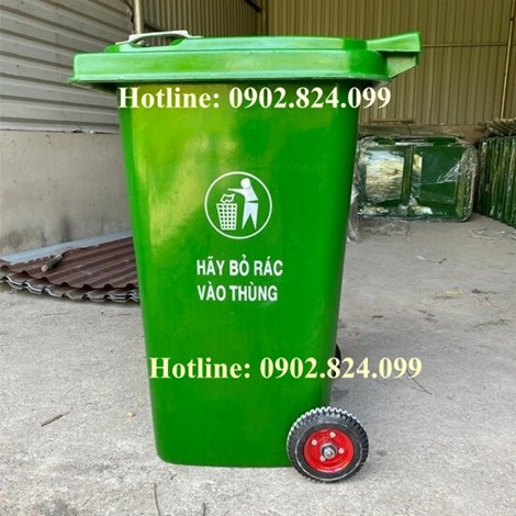 Thùng Rác Composite 240L Nắp Kín, Bánh Xe - Bền Bỉ Hơn 15 Năm, Giá Gốc Tại Xưởng Môi Trường Bình Dương