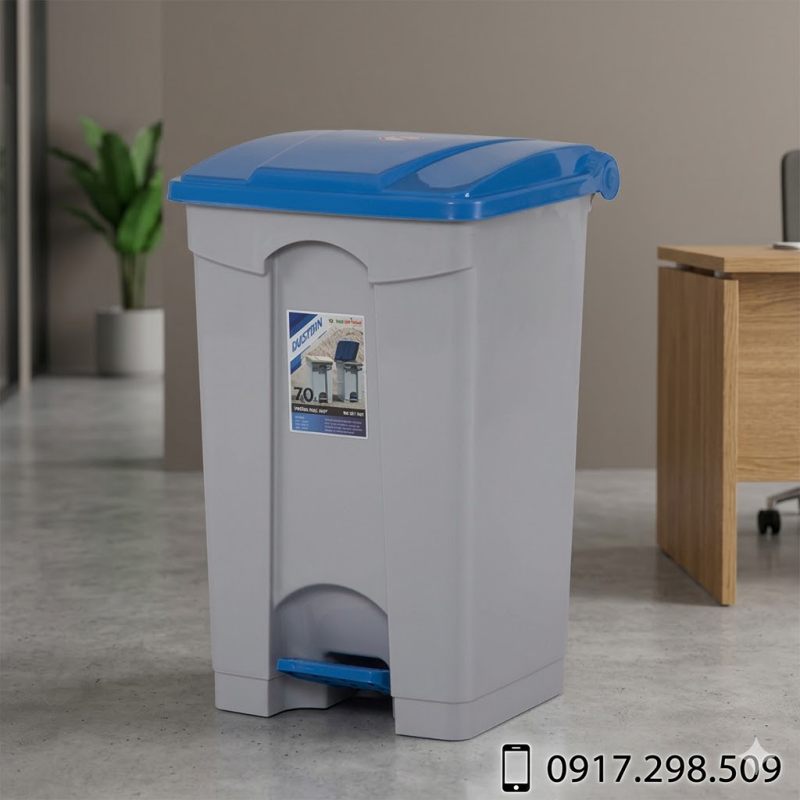 Thùng Rác Công Cộng 70 Lít Có Ruột - Đạp Chân Tiện Lợi | Môi Trường Bình Dương