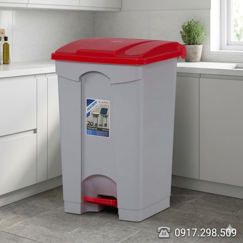 Thùng Rác Công Cộng 70 Lít Có Ruột - Đạp Chân Tiện Lợi | Môi Trường Bình Dương