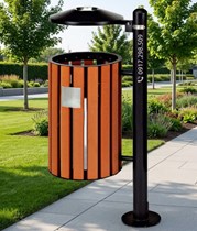 THÙNG RÁC GỖ TREO ĐƠN NGOÀI TRỜI: ĐẲNG CẤP, BỀN BỈ VÀ TỐI ƯU HÓA CẢNH QUAN