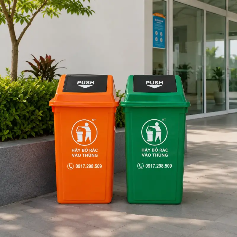 Thùng Rác Nhựa HDPE 120L Có Bánh Xe – Giá Xưởng 2026: Bền, Nhẹ, Giao Nhanh Toàn Quốc