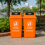 Thùng Rác Nhựa HDPE 60L Có Nắp - Giá Xưởng