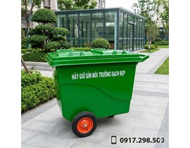 Thùng Rác 660 Lít Composite Chống Cháy | Báo Giá Xe Thu Gom 660L