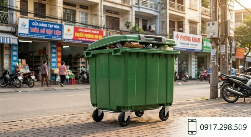 Thùng Rác Composite: Tất Tần Tật Phân Loại, Ưu Điểm & Bảng Giá Mới Nhất 2026