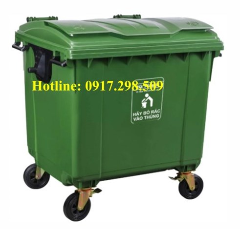 XE THU GOM RÁC 800 LÍT COMPOSITE: GIẢI PHÁP TỐI ƯU CHO KHỐI LƯỢNG RÁC LỚN