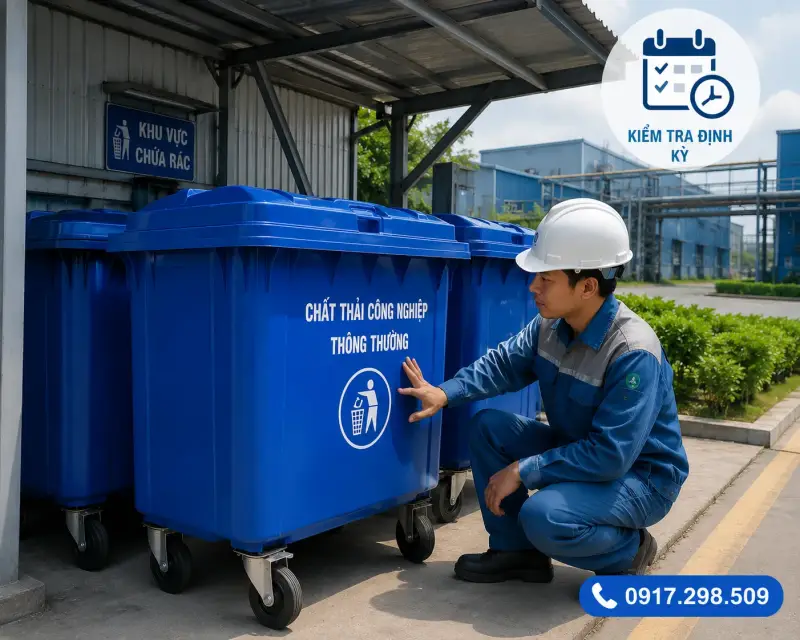 Thùng Rác 660L Tương Thích Xe Ép Rác | Chuẩn Vành Nâng, Lược Nâng